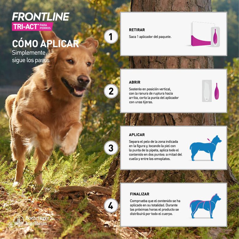 Frontline Tri-Act Pipetas Antiparasitárias para cães 5-10 kg, , large image number null